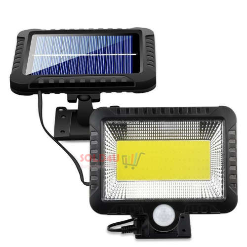 100 LED Bright COB White Solar LED Light With Solar Panel & Motion Sensor