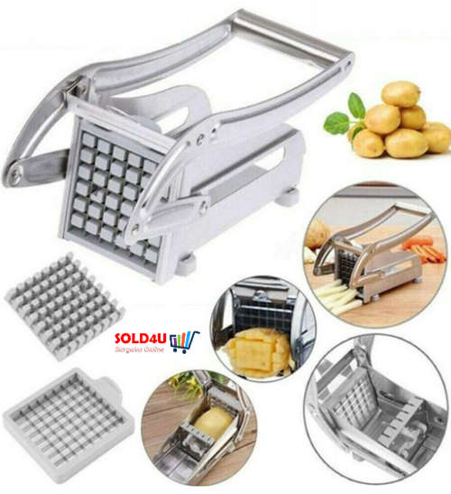 Potato Chipper Stainless Steel  French Fry Cutter Chopper Potato Chips