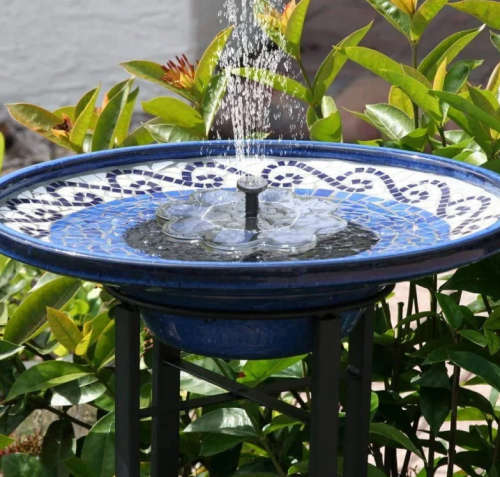 Solar Powered Bird Bath Fountain Pump Kit Water pond Pump Solar panel Powered