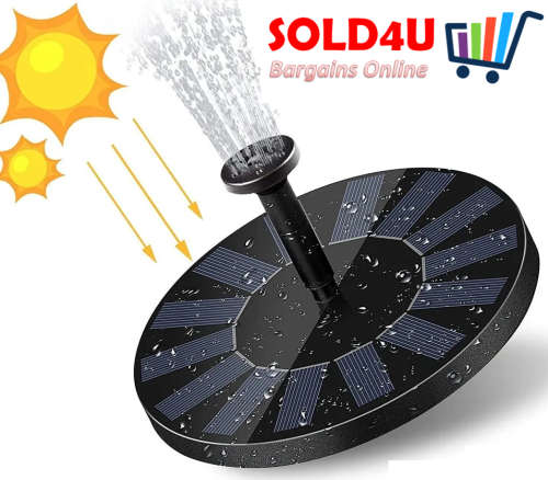 Solar Powered Bird Bath Fountain Pump Kit Water pond Pump Solar panel Powered