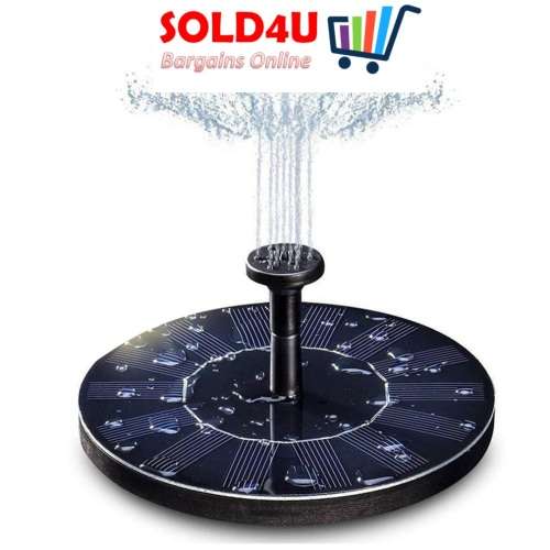 Solar Powered Bird Bath Fountain Pump Kit Water pond Pump Solar panel Powered