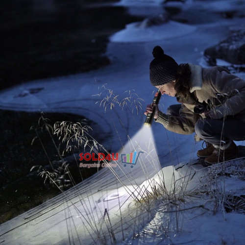 Ultra-Bright Baseball Bat Shape Flashlight - Rechargeable Torch Light LED Light with Lithium Battery