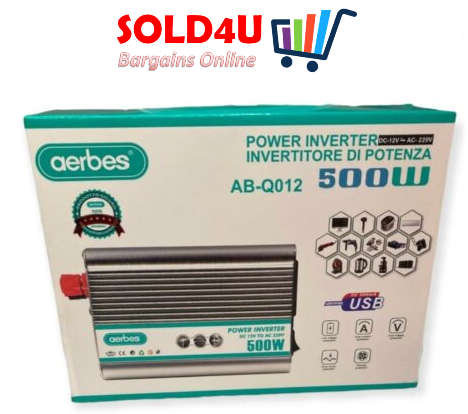 500 Watts 12v DC to 220v AC Inverter -  Car Battery 500W 12V Inverter