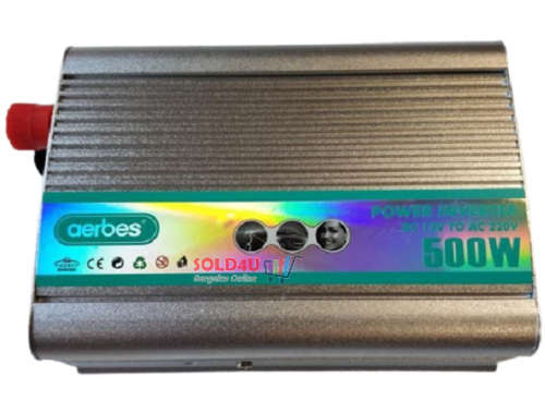 500 Watts 12v DC to 220v AC Inverter -  Car Battery 500W 12V Inverter