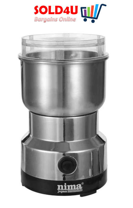 Electric Coffee Grinder 150W 220V - Metal Blade, Stainless Steel Bowl - Grind Spices, Nuts Coffee