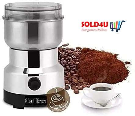 Electric Coffee Grinder 150W 220V - Metal Blade, Stainless Steel Bowl - Grind Spices, Nuts Coffee