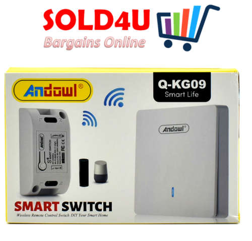 Andowl Q-KG09 Wireless RF Receiver Wall Light Switch AC220V for RF SWITCH RF 433Mhz
