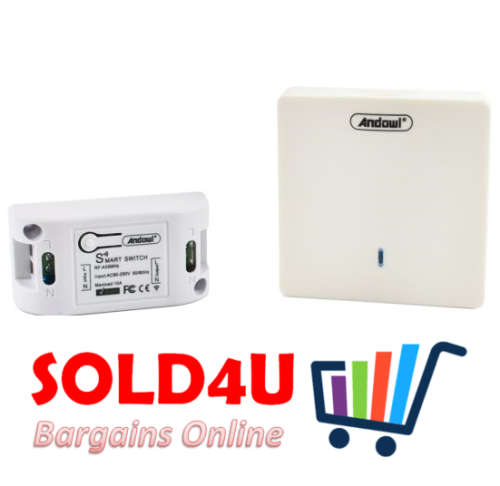 Andowl Q-KG09 Wireless RF Receiver Wall Light Switch AC220V for RF SWITCH RF 433Mhz