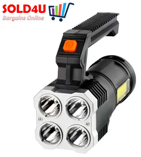 Torch 4 X LED Multi-Functional Torch Work Lights L-S09 [ USB Rechargeable ]