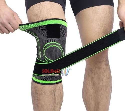 Knee Pad Compression Support Brace - Protective Knee Brace Green