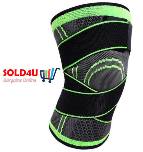 Knee Pad Compression Support Brace - Protective Knee Brace Green
