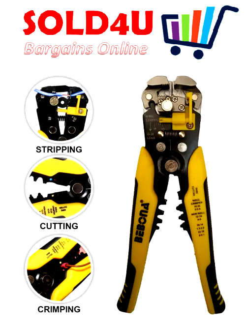 Wire Stripper Multifunctional 8 Inch - Cutter and Crimper DIY Tools