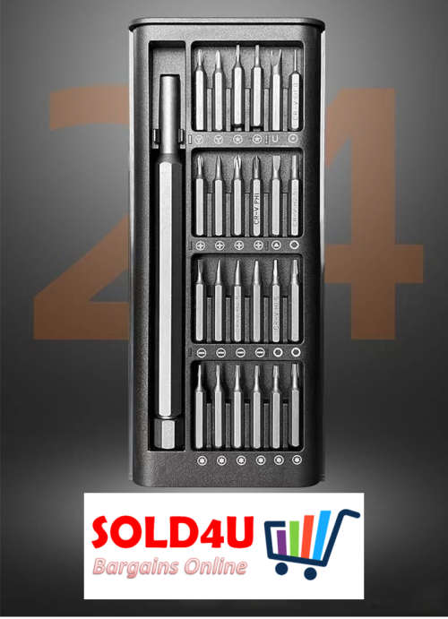 24 in 1 Precision Magnetic Screwdriver Set in case