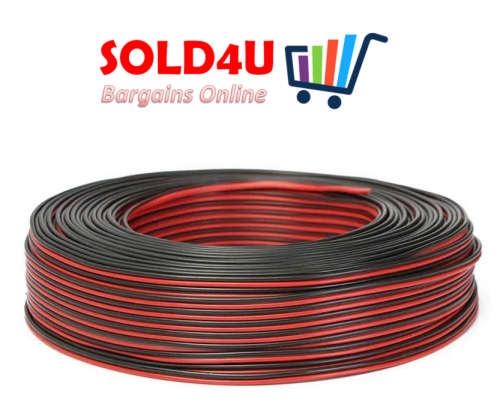 100 meters Speaker cable twin flex Red/Black