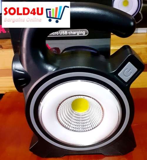 Long Range COB Work Light Lantern with additional Torch Rechargeable