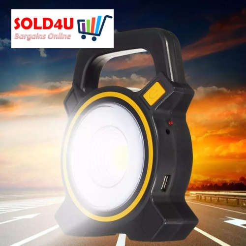 Long Range COB Work Light Lantern with additional Torch Rechargeable