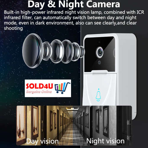 Wireless Smart WiFi Door Bell WiFi Video Camera Music Ring Doorbell - Intelligent DoorBell