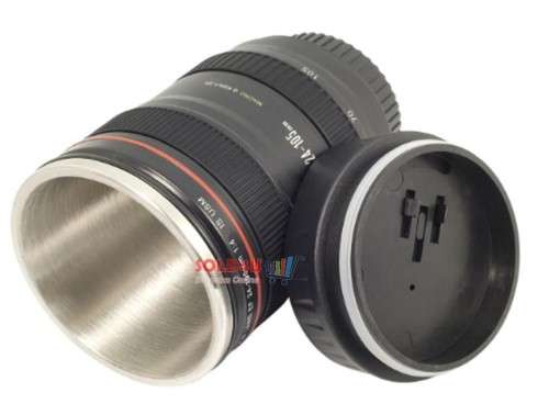 Camera Lens Cup Style EF 24-105 Coffee Tea Travel Mug Stainless Steel Lens Shaped Coffee Cup