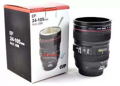 Camera Lens Cup Style EF 24-105 Coffee Tea Travel Mug Stainless Steel Lens Shaped Coffee Cup