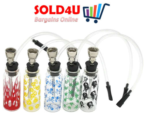 Mini Shisha Hookah Water Tobacco Smoking Pipe Filter Cigarette Holder Bottle - fits in palm