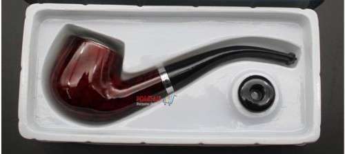 New Tobacco Smoking Pipe-Durable Classical Cigar Pipe With Rubber Ring