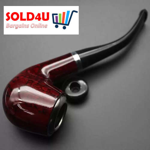 New Tobacco Smoking Pipe-Durable Classical Cigar Pipe With Rubber Ring