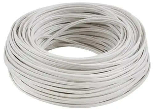 100 meters  2x 1.0 mm2 Speaker cable twin flex White