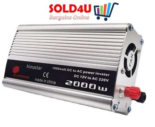 2000 Watts 12v DC to 220v AC Inverter  - 2000W Peak Power 12V Inverter Modified Sinewave