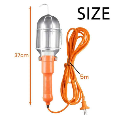 Work Light With on/off Switch and 5m long Cable - Orange