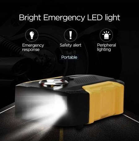 Digital Air Compressor Car Automatic Pump Portable Tire Inflator With LED Light DC 12V