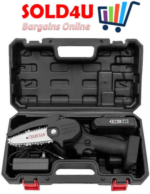 24V mini electric chainsaw rechargeable 4-Inch Lithium Battery Portable electric saw with Case