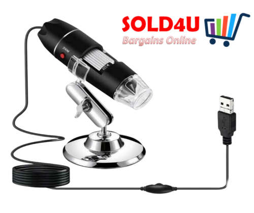 1600X Zoom 8 LED USB Portable Digital Electron Microscope - Adjustable Digital Camera