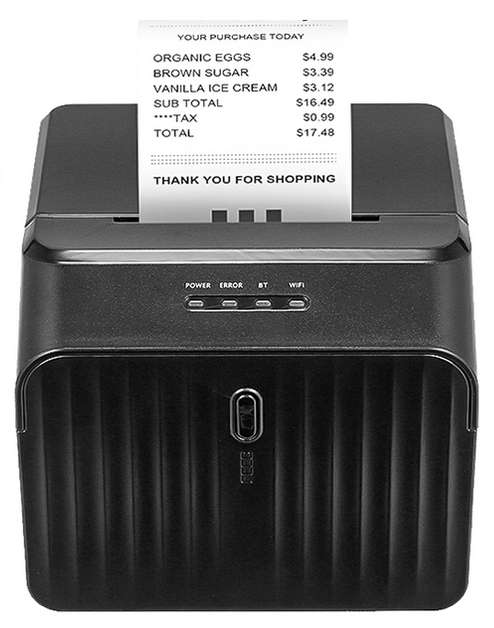 Thermal Printer Portable and Wireless (Bluetooth) + USB - Till slip printer