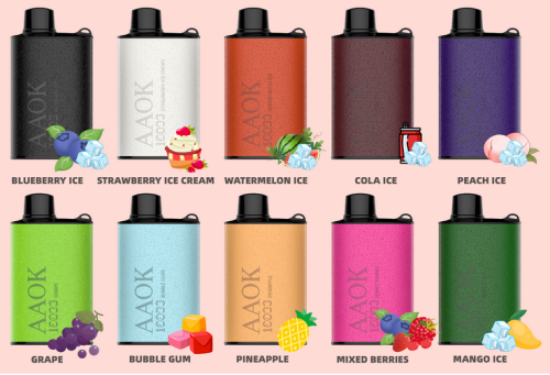 8000 PUFFS Disposable Vape e-cigarette- 18ml - 650mAh Battery [ Blueberry Ice Flavour]