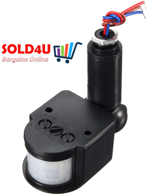 220V Smart Infrared PIR Motion Sensor Detector Light Sensor Switch [ Waterproof & 180 Degree ]