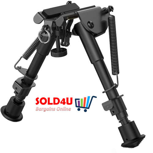 Rifle Bipod Butterfly Rifle Stand Adjustable Leg Length 6-9`