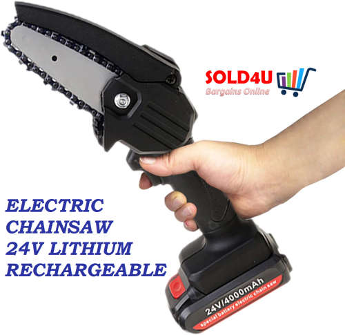 24V mini electric chainsaw rechargeable 4-Inch Lithium Battery Portable electric saw with Case