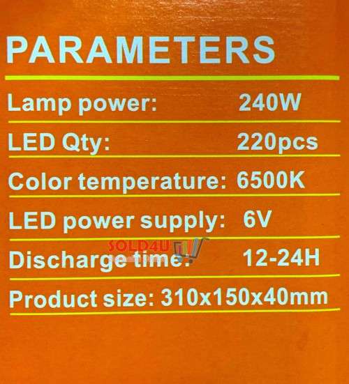 240W Solar Sensor Street Light with Remote Control & Pole Motion Sensor [220 LEDs] **SUPER BRIGHT**