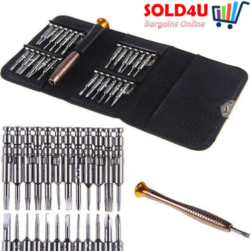 25 in 1 Precision Screw driver Set in wallet type Pouch