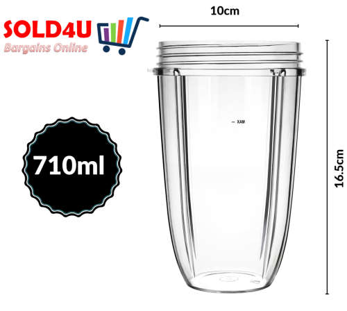NutriBullet Replacement Tall Cup - TALL 710ml (Compatible with 600W/900W)