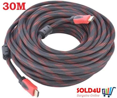 30m High-Speed HDMI Male to Male Cable Adapter - HDMI Cable 30 Meters