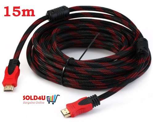 15m High-Speed HDMI Male to Male Cable Adapter - HDMI Cable 15 Meters
