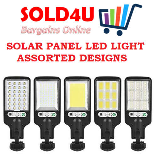 Solar LED Street Light Solar Lamp with 3 Light Mode Waterproof Motion Sensor [Assorted Models]