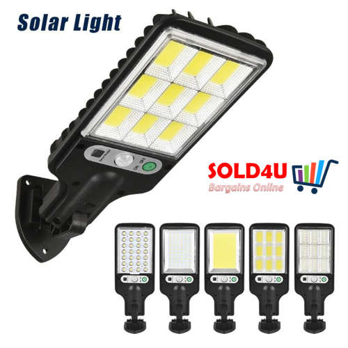 Solar LED Street Light Solar Lamp with 3 Light Mode Waterproof Motion Sensor [Assorted Models]
