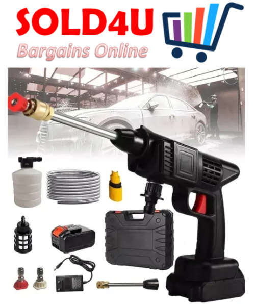 Automatic Portable Foam Water Gun Powerful High Voltage 24V Lithium Wireless Car Wash