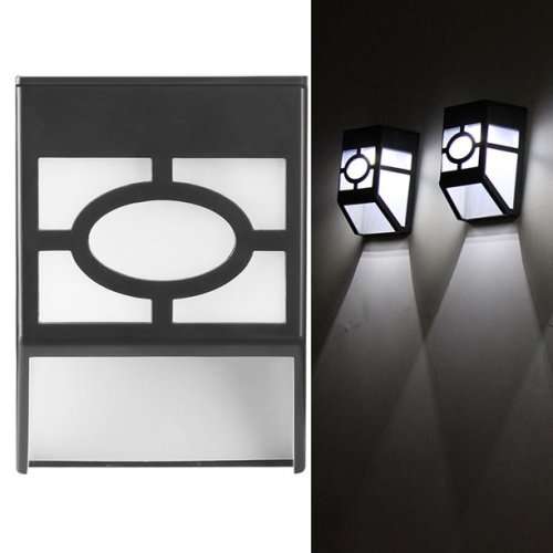 Solar Fence Light Style Retro Outdoor Wall Light Solar Powered