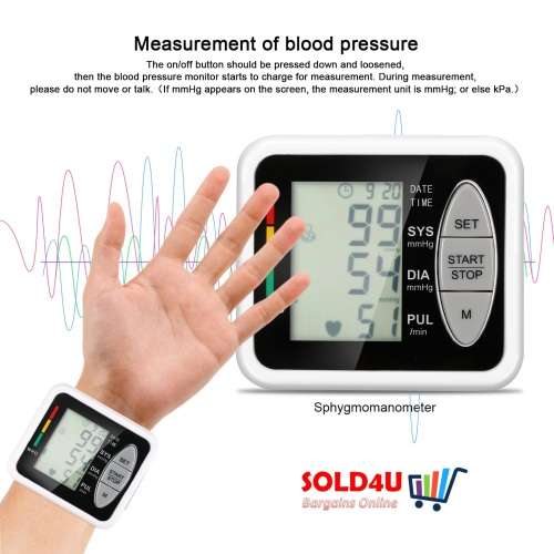 Wrist Electronic Sphygmomanometer Intelligent Electronic Blood Pressure Monitor