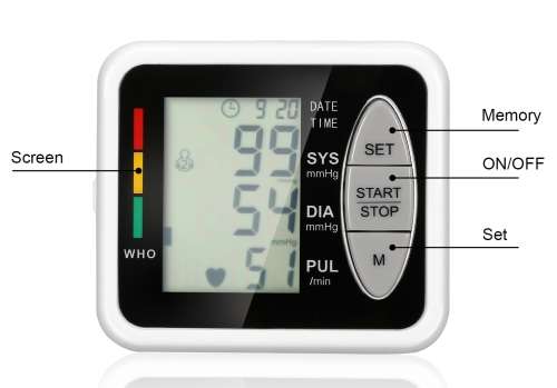 Wrist Electronic Sphygmomanometer Intelligent Electronic Blood Pressure Monitor