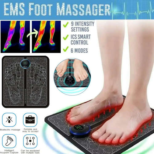 EMS Electrical Muscle Stimulation Foot Massager Pad Muscle Stimulator