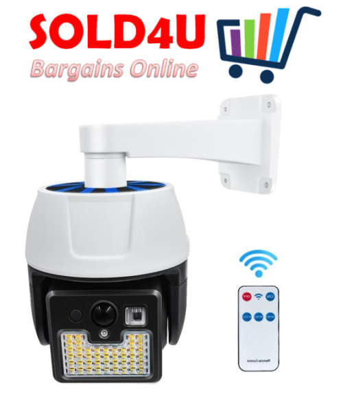 Solar Powered Simulation Monitoring Dummy Camera With Motion Sensor - 44 LED